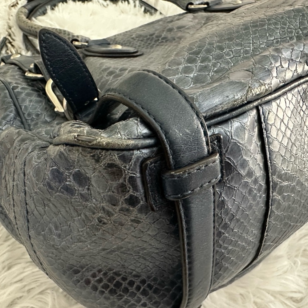 Coach 17551 Exotic Embossed Python Leather Sierra Carryall Bag Handbag Rare HTF - Picture 8 of 13